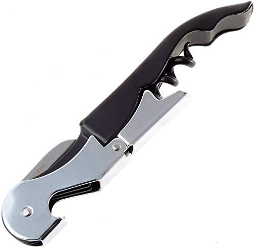 Incrizma Professional Waiter’s Corkscrew – All-in-one Corkscrew, Bottle Opener and Foil Cutter, The Favored Choice of Sommeliers, Waiters and Bartenders Around The World (1, Black) - Image 2