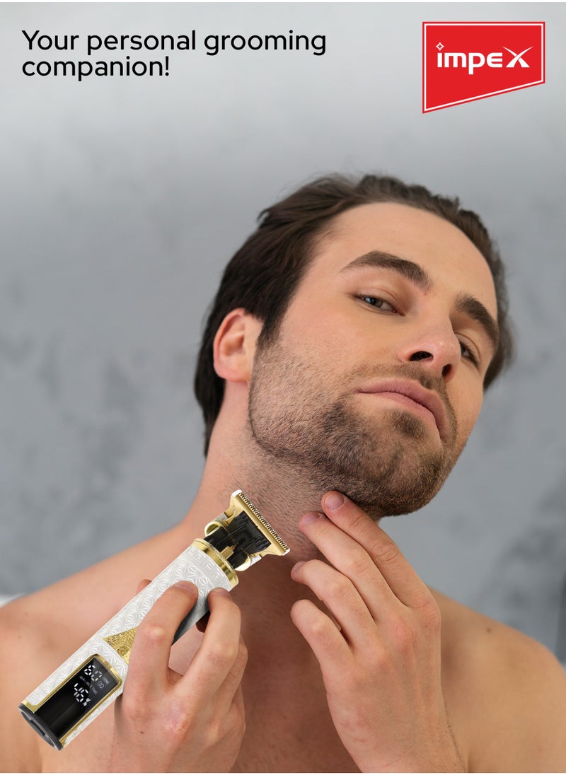 Impex Professional Hair Clipper Hair Trimmer With Digital LED Display Rechargeable Haircut & Grooming Kit  - Image 3