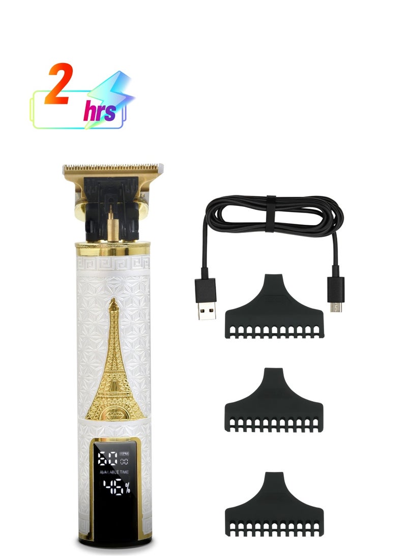 إمبكس ماكينة حلاقة وتشذيب شعر احترافية بقوة 5 واط مع شاشة LED، تحكم بثلاث سرعات، بطارية 1200 مللي أمبير، وقت تشغيل ساعتين، شحن Type-C – IHC8 – أسود – ضمان سنتين - Image 5