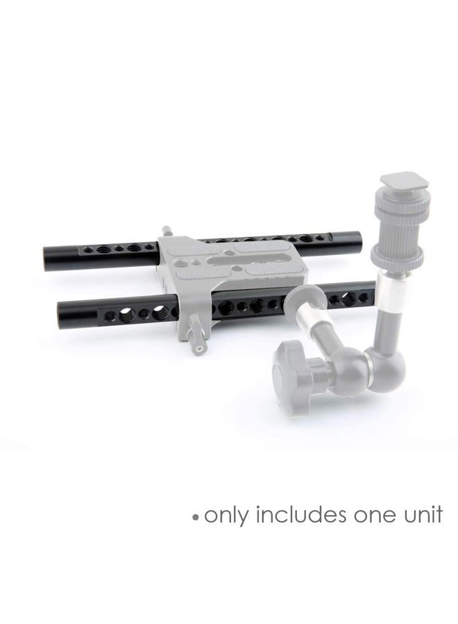NICEYRIG 7.7 Inch 15mm Cheese Rod with 1/4 3/8 Locating Holes for DSLR Camera Cage Rig System - 074 - Image 5