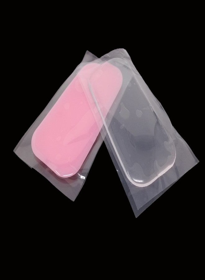 Honbay 2pcs Clear and Pink Silicone False Lashes Holder Pads Lash Holder - Image 2
