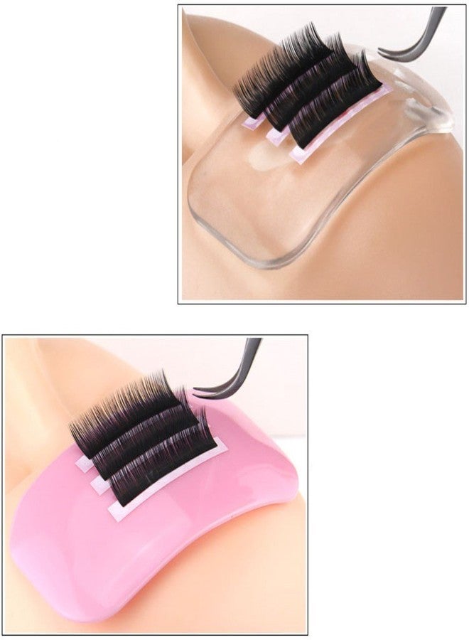Honbay 2pcs Clear and Pink Silicone False Lashes Holder Pads Lash Holder - Image 5