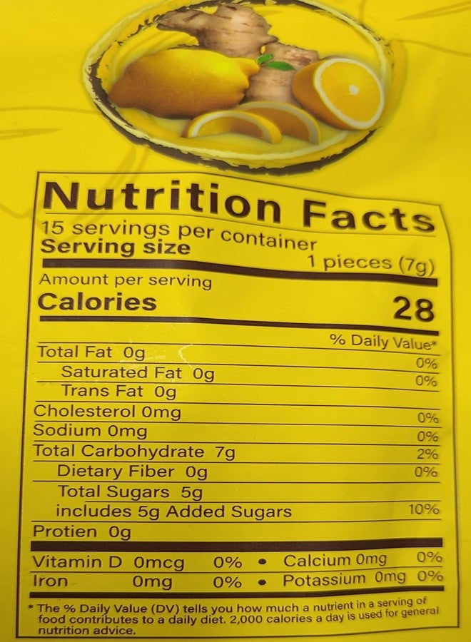 ZANGBELLA Ginger Hard Candy - Relief Nausea, Motion Sickness, Upset Stomach, Great Tasting Lemon Flavor, Individually Wrapped, Net 3.5 oz - Image 5
