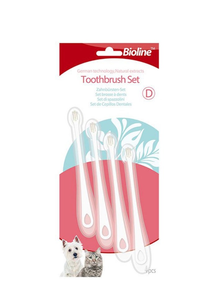 Bioline Toothbrush Set For Cats & Puppy 4 Pcs - pzsku/ZEEDF0B0D4A32AB4A7293Z/45/_/1712828770/694955e5-4e39-447e-a66f-c9043ed5f863