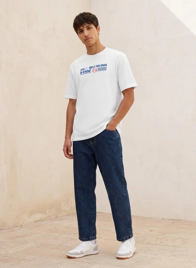 SP Characters Hot Wheels Cotton Crew Neck T-shirt