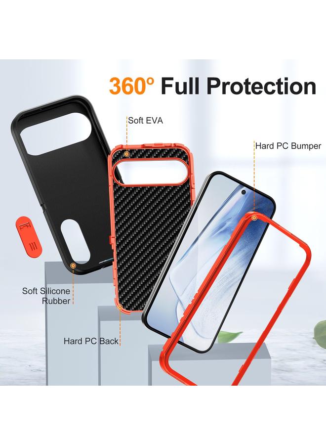 S-TOP Case For Google Pixel 9 Pro Rugged PC + Silicone Phone Case with Holder - Image 4
