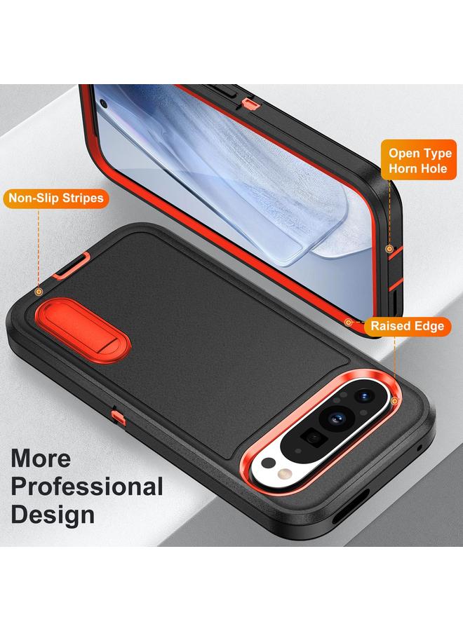 S-TOP Case For Google Pixel 9 Pro Rugged PC + Silicone Phone Case with Holder - Image 3
