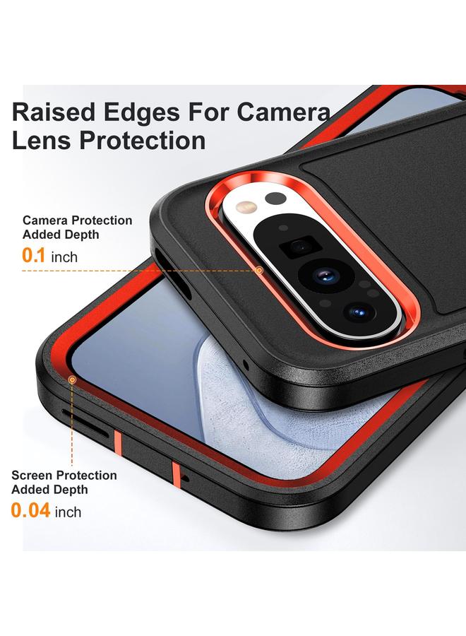 S-TOP Case For Google Pixel 9 Pro Rugged PC + Silicone Phone Case with Holder - Image 5