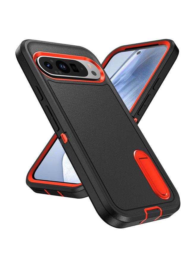 S-TOP Case For Google Pixel 9 Pro Rugged PC + Silicone Phone Case with Holder - Image 2