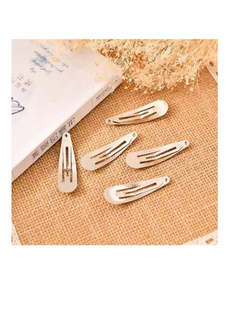 10pcs Women's Metal Water Drop Hair Clip, Fringe Clip For Y2k Style, Casual - Image 3