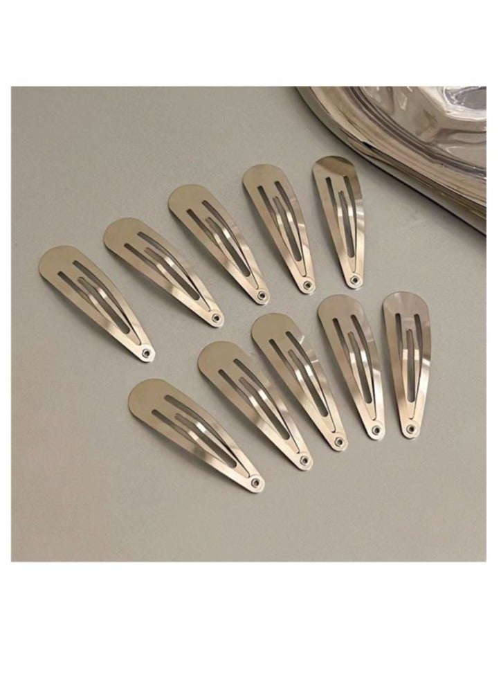 10pcs Women's Metal Water Drop Hair Clip, Fringe Clip For Y2k Style, Casual - Image 5