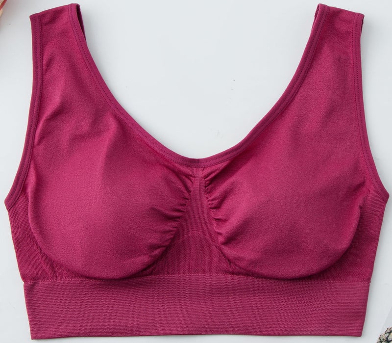 Hiking Gril Women's Comfort Wirefree Bralette Unpadded Sleep Yoga Bra D3P 3XL - Image 2