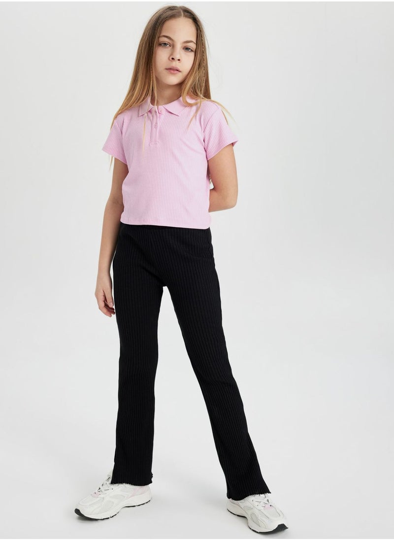 DeFacto - Slim Fit Basic Short Sleeve Polo T-Shirt - Image 1