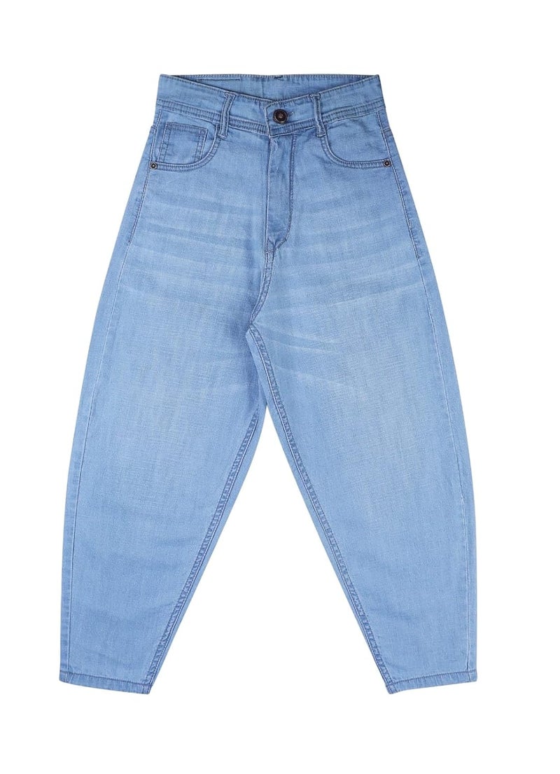 VLONE Regular Fit Pant Baggy Jeans for Boys and Girls Kids Jeans0BB - Image 1