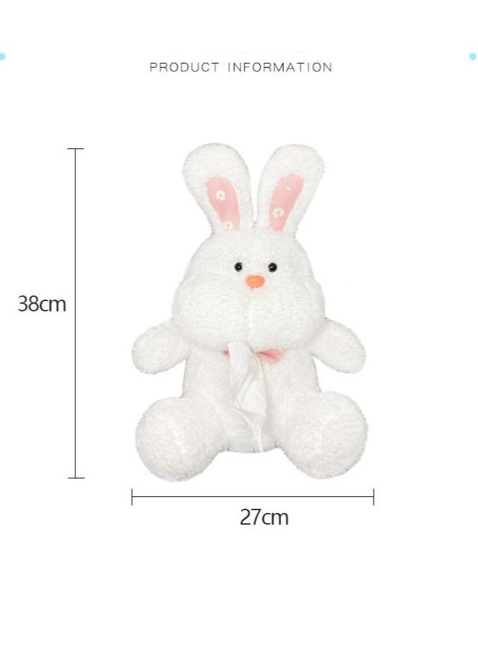 DUNISO Rabbit Car Sun Visor Tissue Box Holder Paper Towel Napkin Box Cover Seat Back Bracket Portable Car Mount Organizer Car Accessories - Image 4
