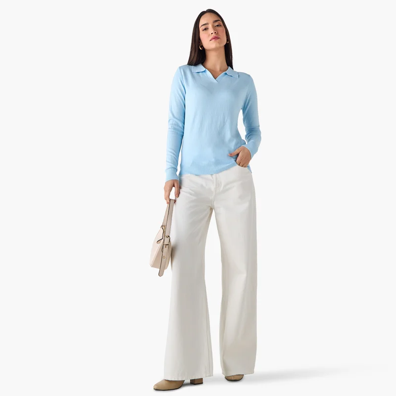 2Xtremz Collared Tricot Sweater