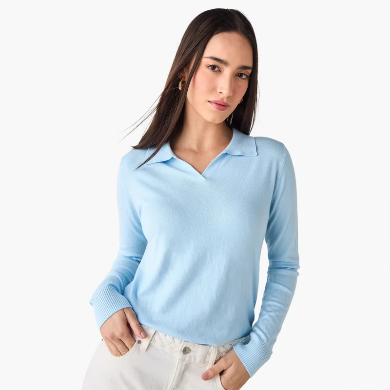 2Xtremz Collared Tricot Sweater
