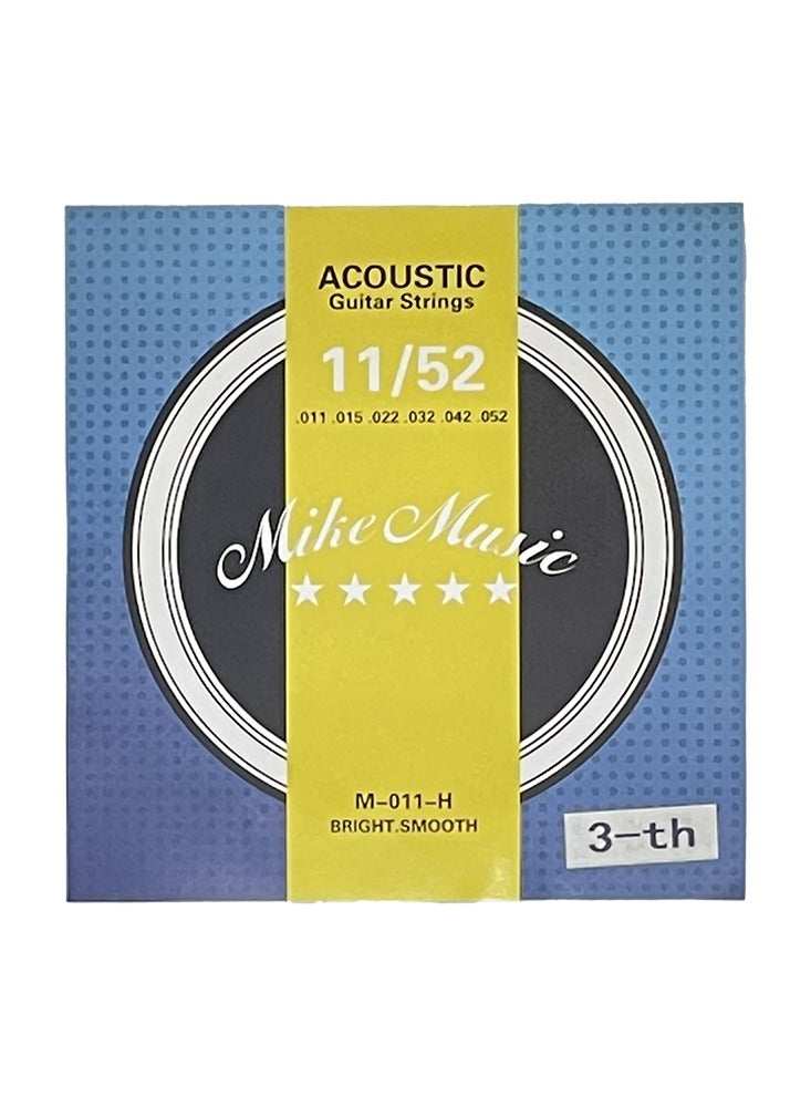 Mike Music Guitar G-String 5 Pack, Acoustic Guitar Strings 3rd String , Light Tension, Corrosion-Resistant Rust-Prevent Bronze 3rd Guitar Strings - Image 2