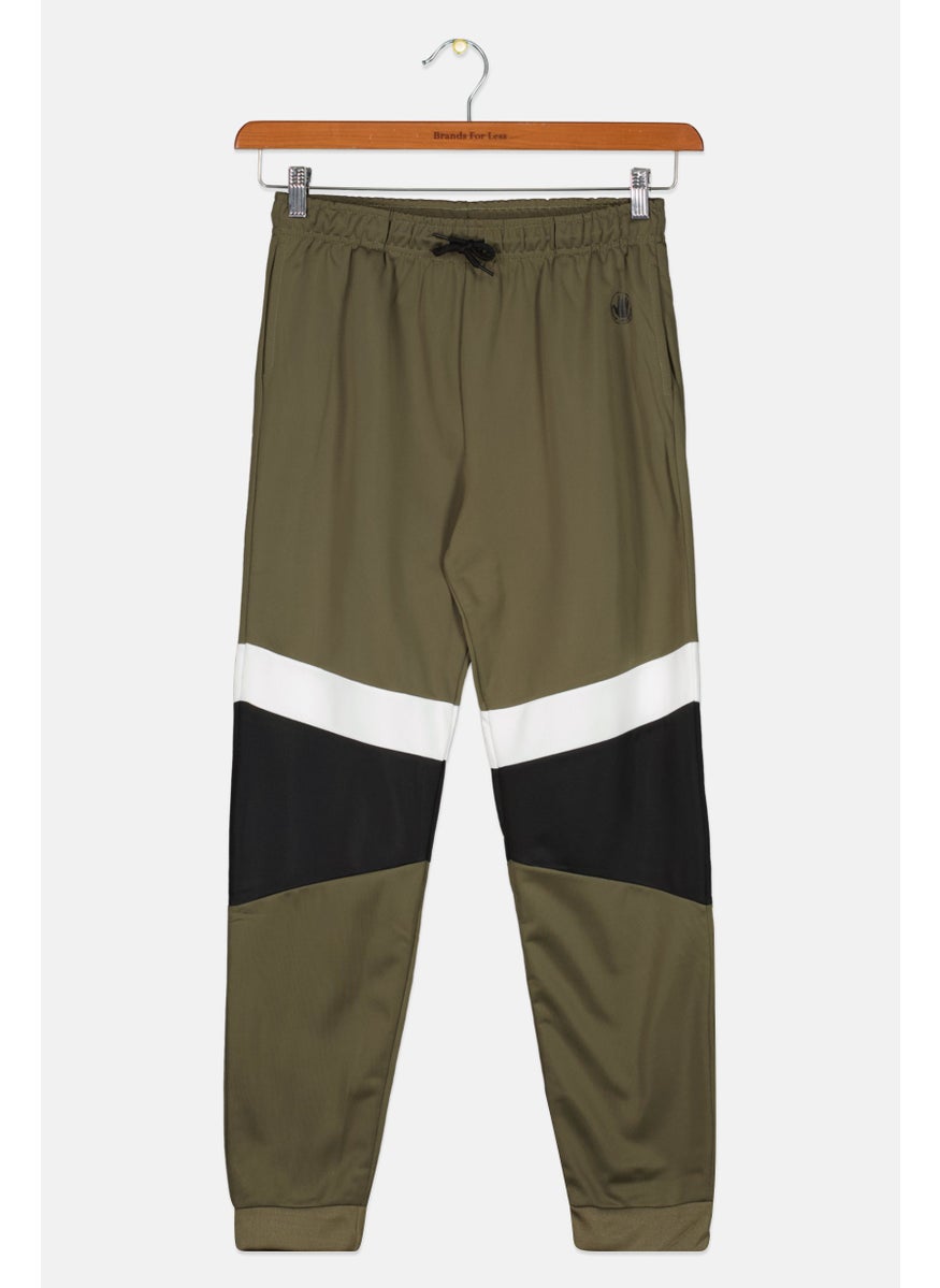 Body Glove - Kids Boy Regular Fit Solid Sweatpants, Olive - Image 1