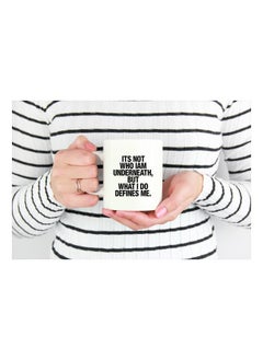 LIT Its Not Who I Am Quote Printed Coffee Mug  - Image 3