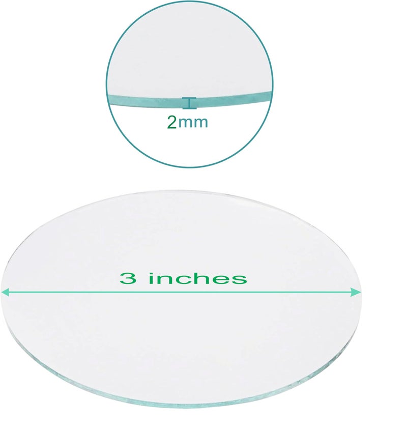 NEILL® Acrylic Mirror 3 inches Round, 2mm Thickness, Pack of 15 Pcs for Crafts Adhesive Round Bulk Mirror Circles Craft Acrylic Tiles for DIY Projects, Wall, Table & Art Decor Essentials - Image 2