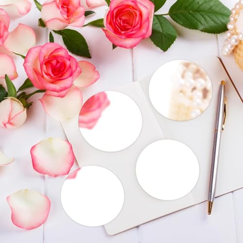 NEILL® Acrylic Mirror 3 inches Round, 2mm Thickness, Pack of 15 Pcs for Crafts Adhesive Round Bulk Mirror Circles Craft Acrylic Tiles for DIY Projects, Wall, Table & Art Decor Essentials - Image 4
