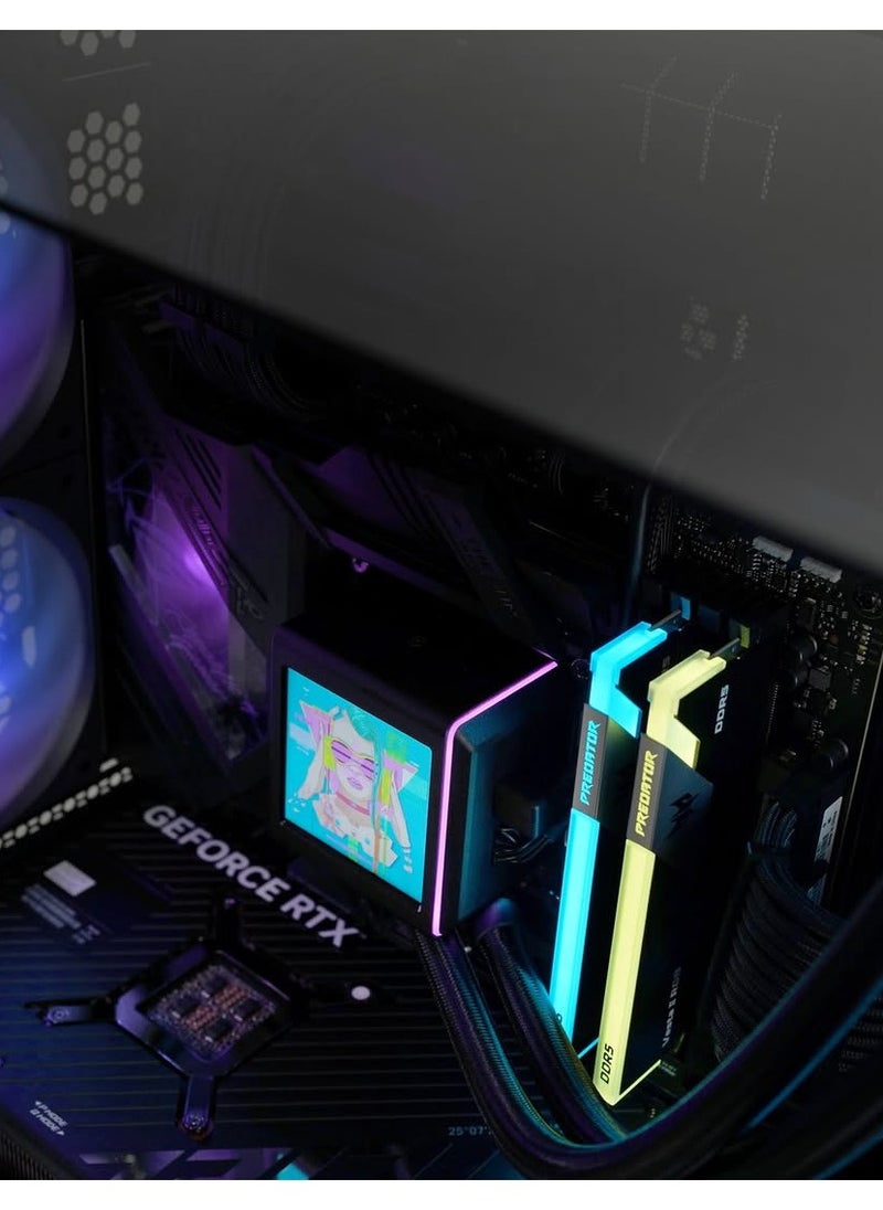 NANOTECH - Visionary Beast Gaming PC - AMD Ryzen 7 9800X3D AM5 Processor, 8 Cores & 16 Threads, X870 Motherboard, DDR5 32GB (2*16) Ram, 2TB Gen 4.0*4 NVMe M.2 SSD, Nvidia GeForce RTX 5080 16GB GDDR7 Graphics Card, 3 Fan AIO Liquid Cooler, 850W 80 Plus Gold Power Supply, Windows 11 Pro | Wi-Fi - Image 1