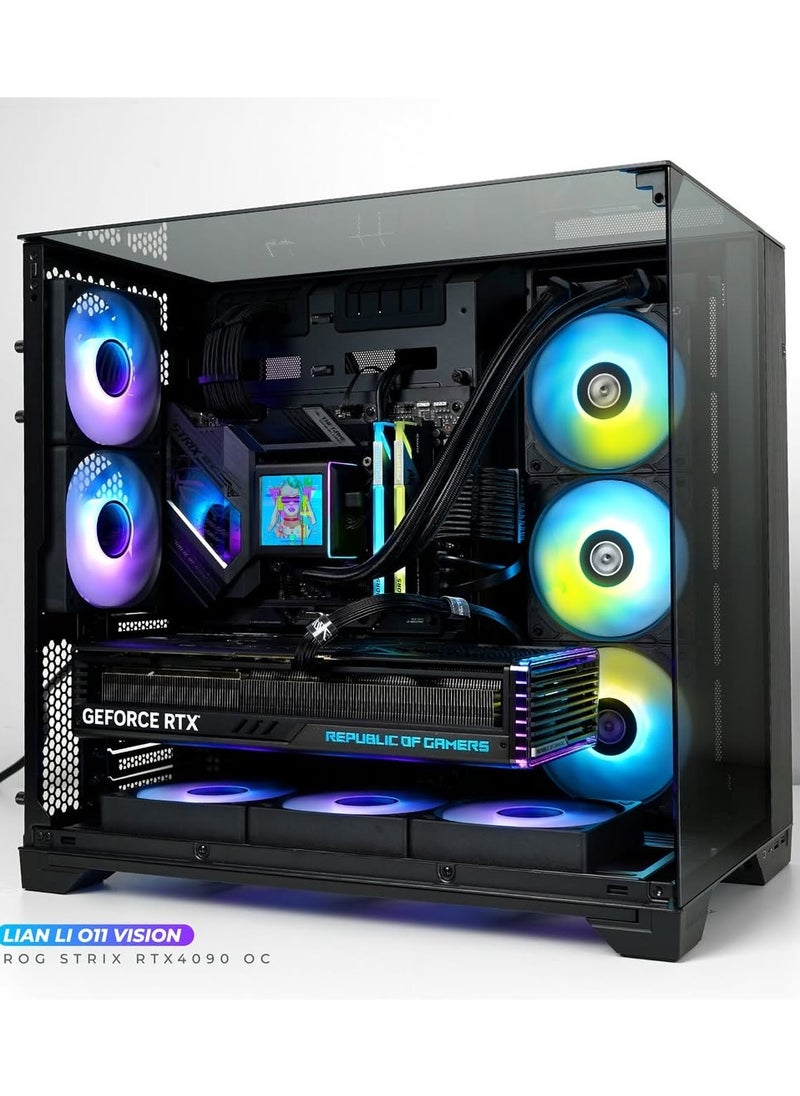 NANOTECH - Visionary Beast Gaming PC - AMD Ryzen 7 9800X3D AM5 Processor, 8 Cores & 16 Threads, X870 Motherboard, DDR5 32GB (2*16) Ram, 2TB Gen 4.0*4 NVMe M.2 SSD, Nvidia GeForce RTX 5080 16GB GDDR7 Graphics Card, 3 Fan AIO Liquid Cooler, 850W 80 Plus Gold Power Supply, Windows 11 Pro | Wi-Fi - Image 1