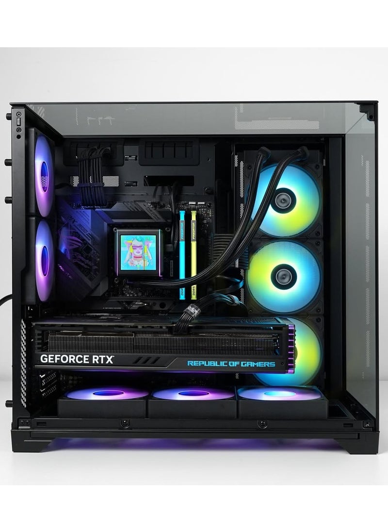 NANOTECH - Visionary Beast Gaming PC - AMD Ryzen 7 9800X3D AM5 Processor, 8 Cores & 16 Threads, X870 Motherboard, DDR5 32GB (2*16) Ram, 2TB Gen 4.0*4 NVMe M.2 SSD, Nvidia GeForce RTX 5080 16GB GDDR7 Graphics Card, 3 Fan AIO Liquid Cooler, 850W 80 Plus Gold Power Supply, Windows 11 Pro | Wi-Fi - Image 1