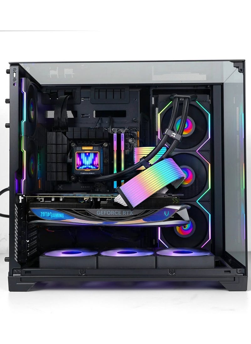 NANOTECH - Visionary Beast Gaming PC - AMD Ryzen 7 9800X3D AM5 Processor, 8 Cores & 16 Threads, X870 Motherboard, DDR5 32GB (2*16) Ram, 2TB Gen 4.0*4 NVMe M.2 SSD, Nvidia GeForce RTX 5080 16GB GDDR7 Graphics Card, 3 Fan AIO Liquid Cooler, 850W 80 Plus Gold Power Supply, Windows 11 Pro | Wi-Fi - Image 1