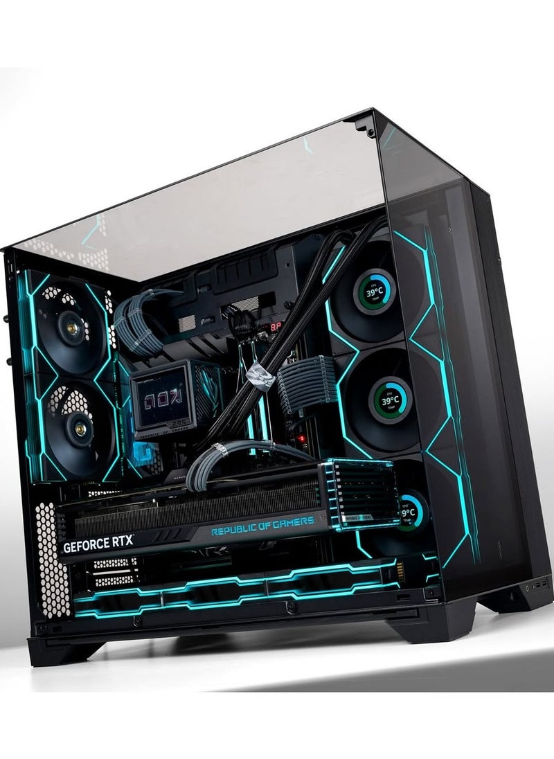 NANOTECH - Visionary Beast Gaming PC - AMD Ryzen 7 9800X3D AM5 Processor, 8 Cores & 16 Threads, X870 Motherboard, DDR5 32GB (2*16) Ram, 2TB Gen 4.0*4 NVMe M.2 SSD, Nvidia GeForce RTX 5080 16GB GDDR7 Graphics Card, 3 Fan AIO Liquid Cooler, 850W 80 Plus Gold Power Supply, Windows 11 Pro | Wi-Fi - Image 1