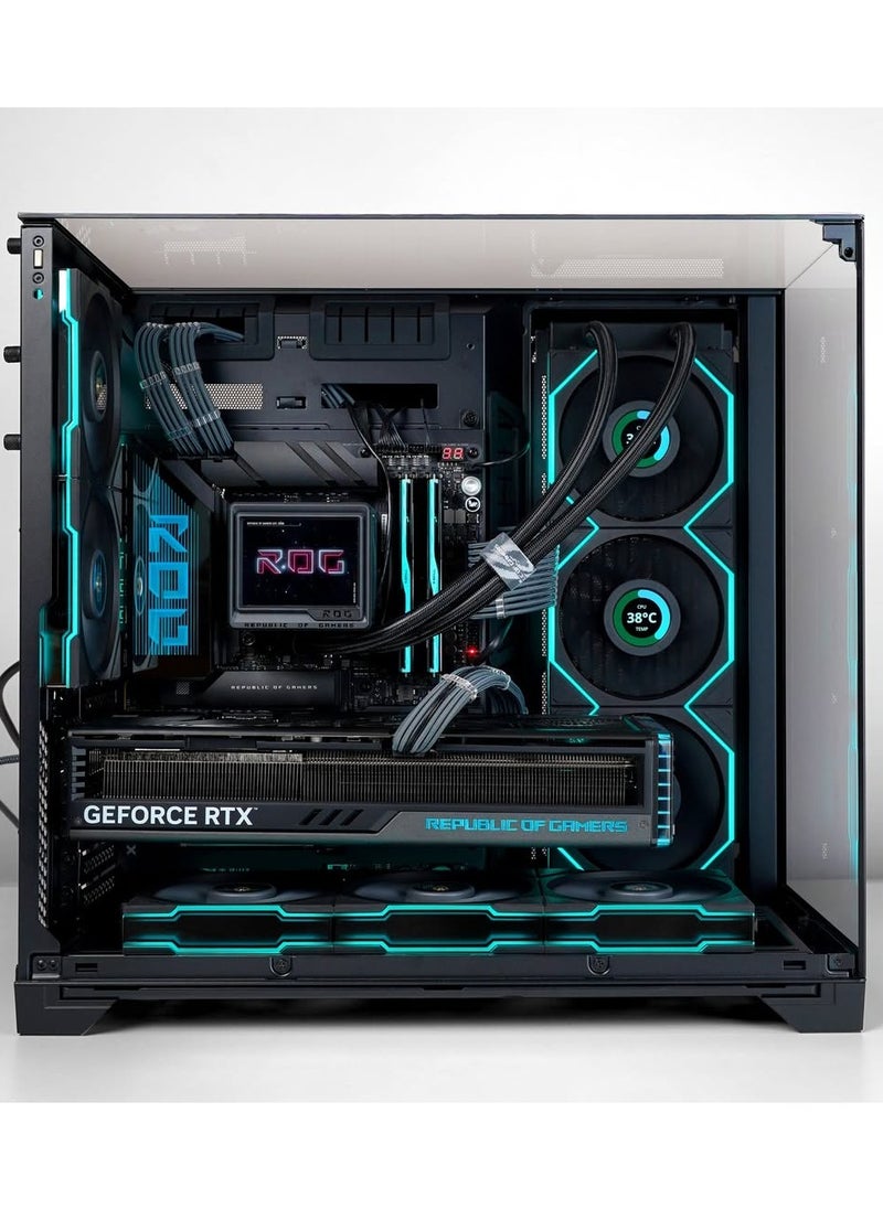 NANOTECH - Visionary Beast Gaming PC - AMD Ryzen 7 9800X3D AM5 Processor, 8 Cores & 16 Threads, X870 Motherboard, DDR5 32GB (2*16) Ram, 2TB Gen 4.0*4 NVMe M.2 SSD, Nvidia GeForce RTX 5080 16GB GDDR7 Graphics Card, 3 Fan AIO Liquid Cooler, 850W 80 Plus Gold Power Supply, Windows 11 Pro | Wi-Fi - Image 1