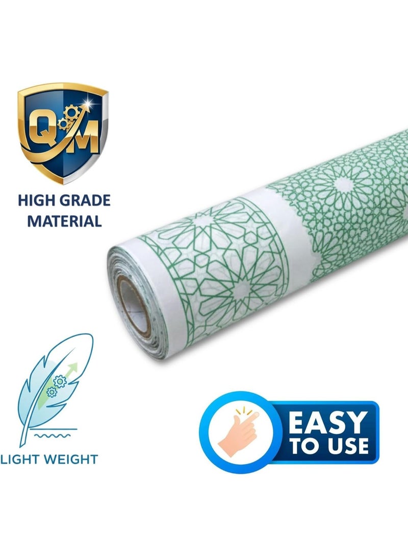 زينورا لفة سفرة زينورا بلاستيكية للاستعمال مرة واحدة، بولي إيثيلين عالي الكثافة (HDPE)، مضادة للبكتيريا، طول 90 متر × عرض 1.42 متر، 5 كجم - Image 3