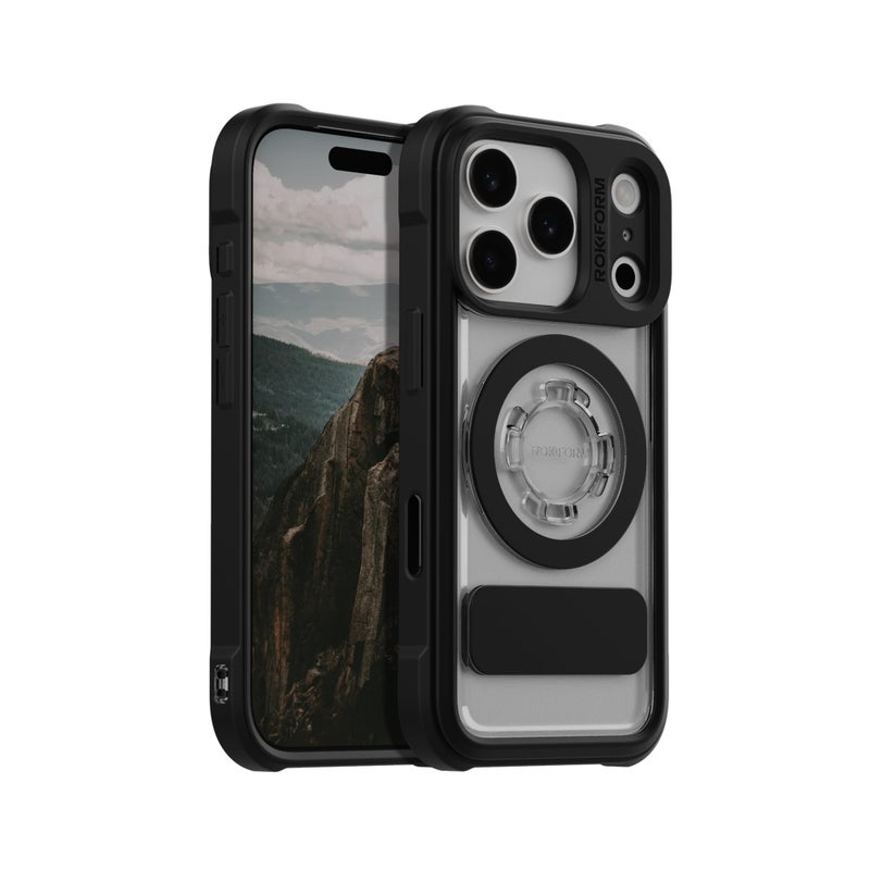 Rokform Crystal Case Compatible with iPhone 17 Pro, Magnetic Cover (Clear) - Image 1