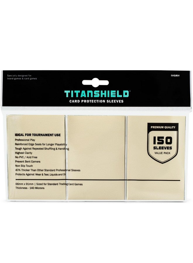 TitanShield TitanShield Premium Ivory 150 Sleeves Standard Size Board Game  Trading Card Sleeves Deck Protector for Magic The Gathering MTG, Baseball  Collection, Dropmix | Best Price UAE | Dubai, Abu Dhabi