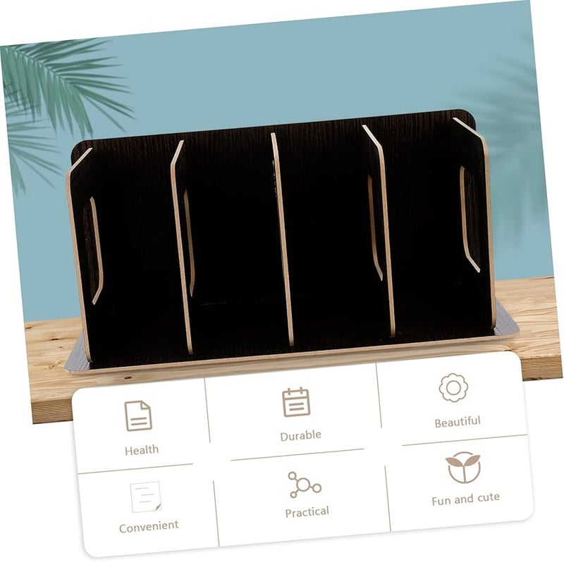 Modern Desktop CD Storage Rack Organizer For Home Office Disc Holder Polished Finish - Image 4