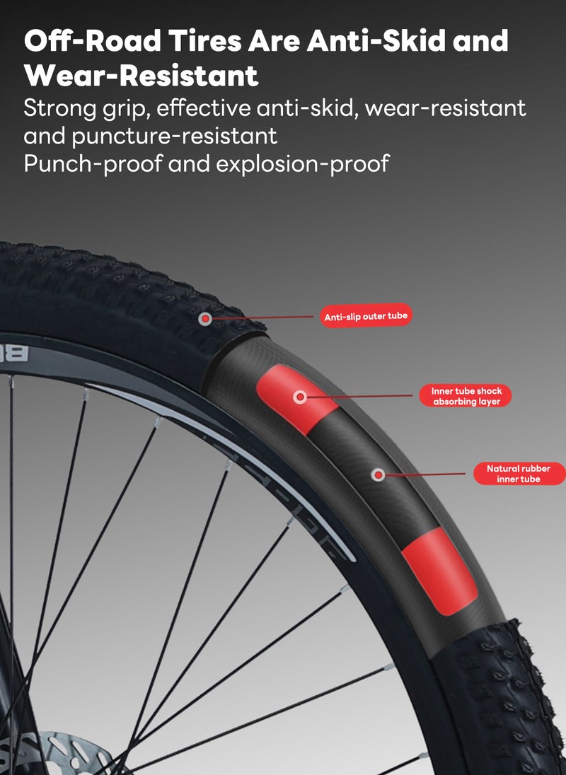 إي تي جي 26 بوصة 21 سرعة دراجة جبلية قابلة للطي ، 6 عجلات شفرة - Image 4