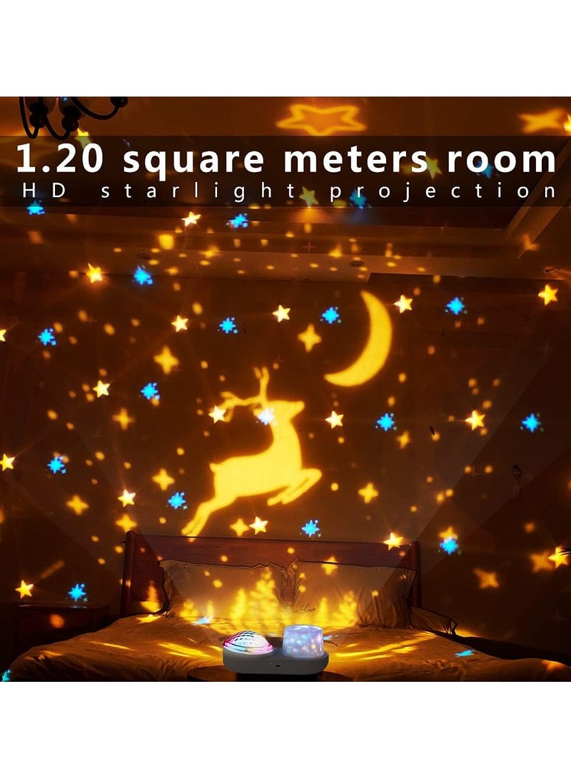 ارواق جهاز عرض ضوئي ليلي على شكل نجمة سكاي للأطفال، جهاز عرض كوكبة جالاكسي للأطفال، جهاز عرض يدور 360 درجة، مصباح إسقاط ضوئي لسماء الليل المرصعة بالنجوم - Image 2