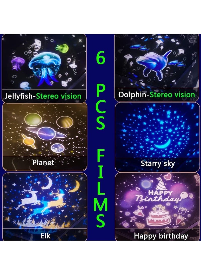 ارواق جهاز عرض ضوئي ليلي على شكل نجمة سكاي للأطفال، جهاز عرض كوكبة جالاكسي للأطفال، جهاز عرض يدور 360 درجة، مصباح إسقاط ضوئي لسماء الليل المرصعة بالنجوم - Image 3