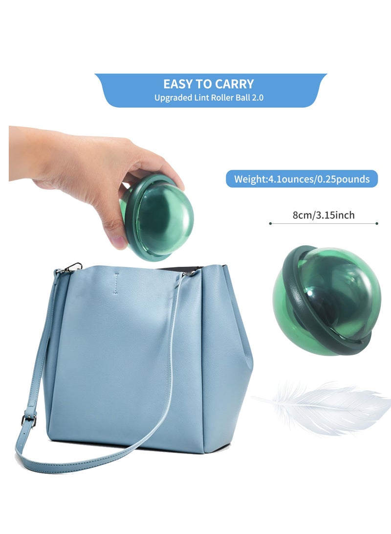 SYOSI 3 قطع من كرات إزالة الوبر الهلامية القابلة للغسل لإزالة شعر الحيوانات الأليفة، فائقة اللزوجة، محمولة وقابلة لإعادة الاستخدام، قابلة للغسل لإزالة شعر الحيوانات الأليفة من الملابس والأثاث والسجاد والكلاب - Image 2