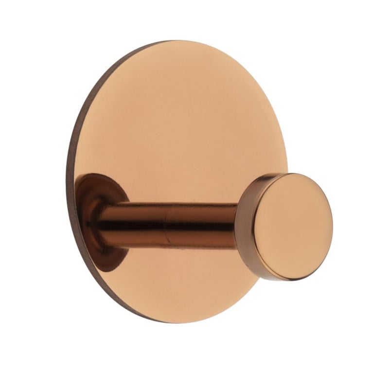 ALLIED Stainless Steel Self Adhesive Wall Hook Round Shaped for kichen, Bathroom, Cabinet, Towel, Utensils, Key - Waterproof and Rustproof | Code - 717 (Pack of 9, PVD Rose Gold) - Image 2