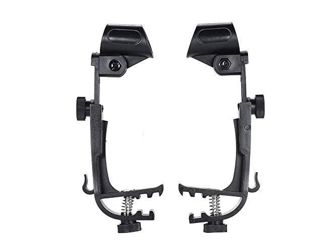 RADIONICS 2pcs Clamp Clip On Drum Rim Microphone Mic Mount Holder Adjustable Shockproof - Image 4