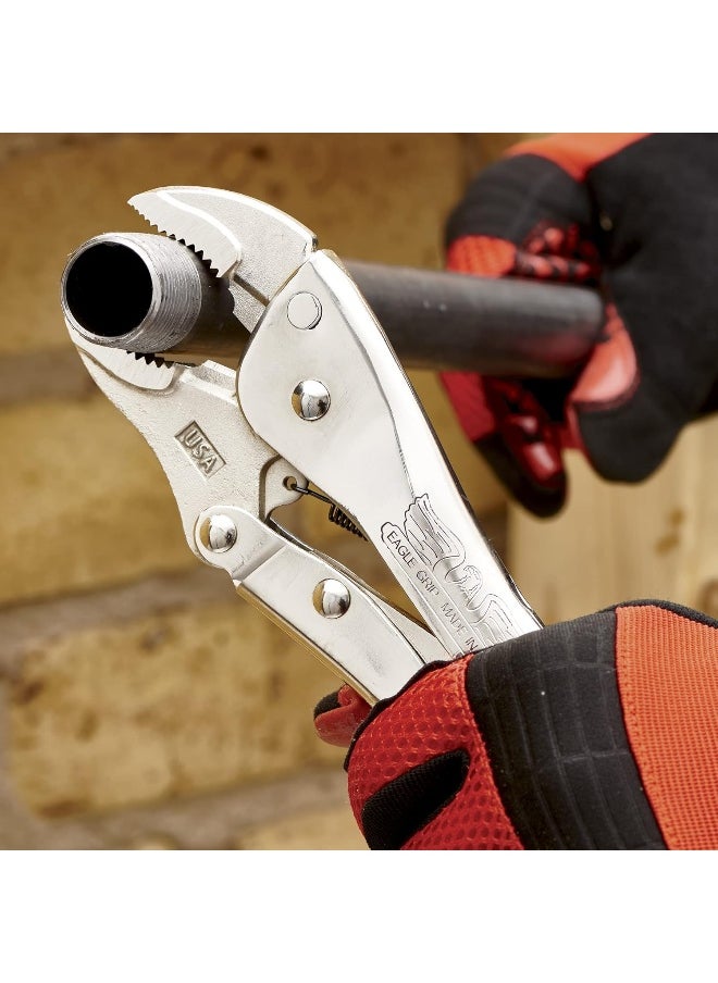 MALCO Malco Eagle Grip by LP10WC 10 in. Curved Jaw Locking Pliers with Wire Cutter  - Image 2