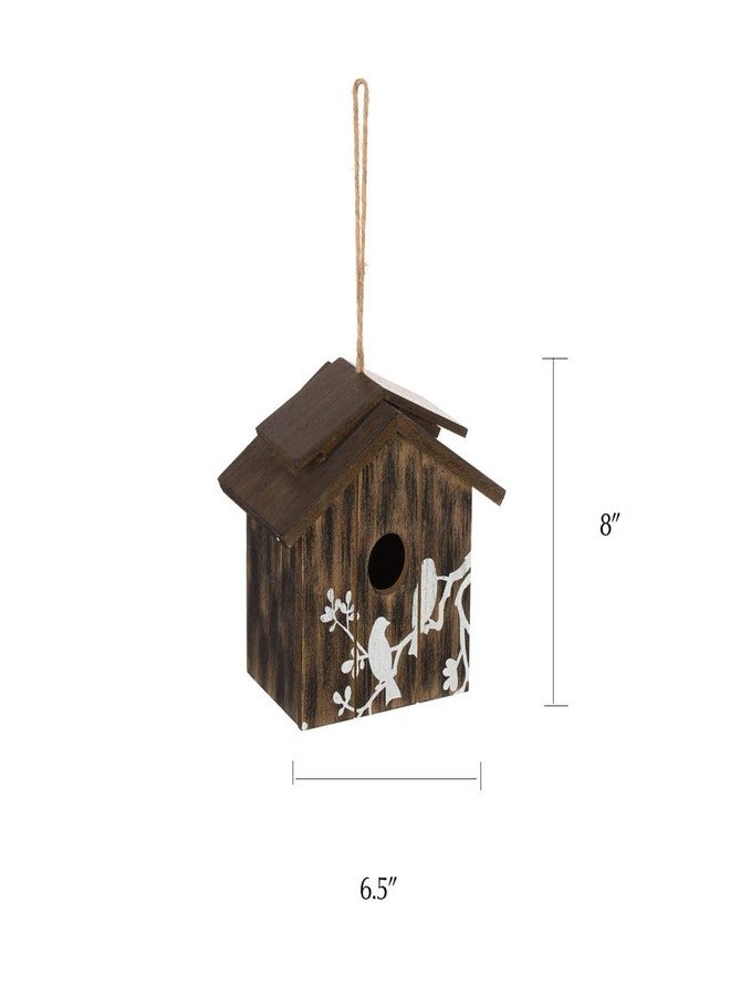 Topadorn Wooden Bird House Hanging Outdoor,Eco Friendly Materials and Decorative with Bird Printed - Image 3