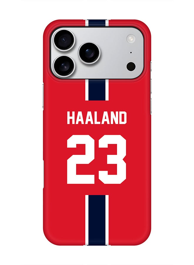 Stylizedd For iPhone 17 Pro Max,Case, [Compatible with MagSafe] Magnetic cover Slim fit Protection Matte, - Football - Norway,  Haaland