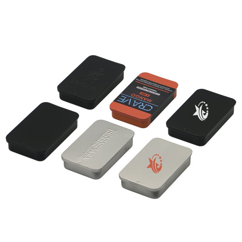 Slide Cover Sliding Box Storage Fragrant Box Iron Box Candy Mini Iron Box Empty Box Aromatherapy Pot Drawer Tinplate Box - Image 4