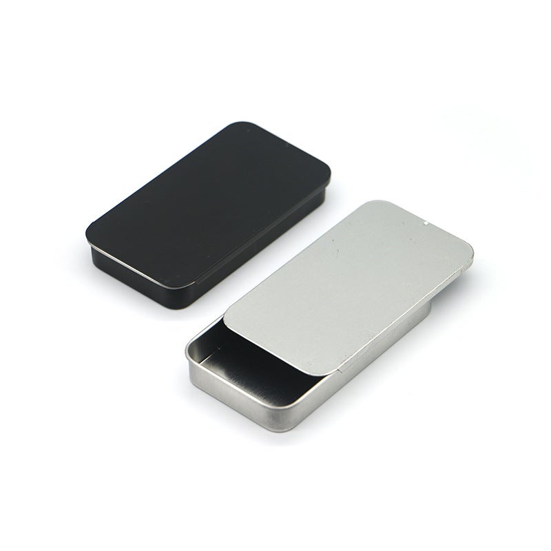 Slide Cover Sliding Box Storage Fragrant Box Iron Box Candy Mini Iron Box Empty Box Aromatherapy Pot Drawer Tinplate Box - Image 5
