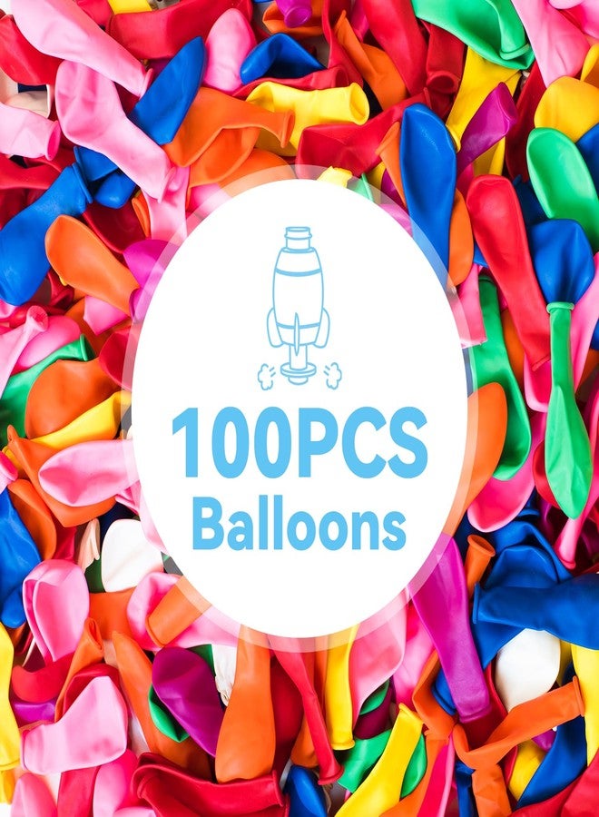 BAKAM 100PCS Replacement Balloons for Balloon Car & Rocket Launcher Toy, Multi-Color - Image 3