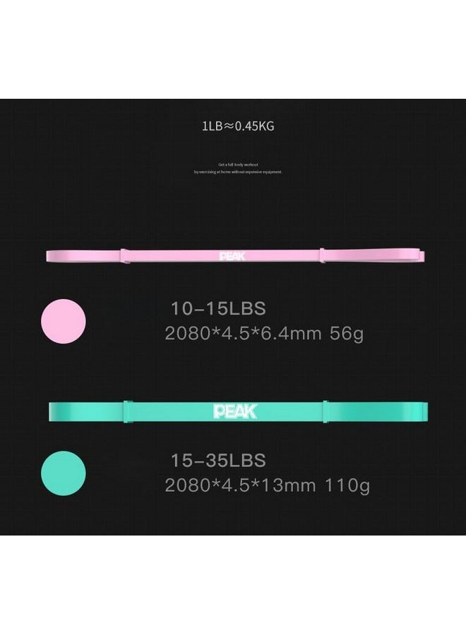 بيك حزام المقاومة حزام اللياقة البدنية المرن للرجال والنساء حبل سحب وسحب حبل سحب مساعد لتدريب القوة والظهر والصدر والظهر - Image 5