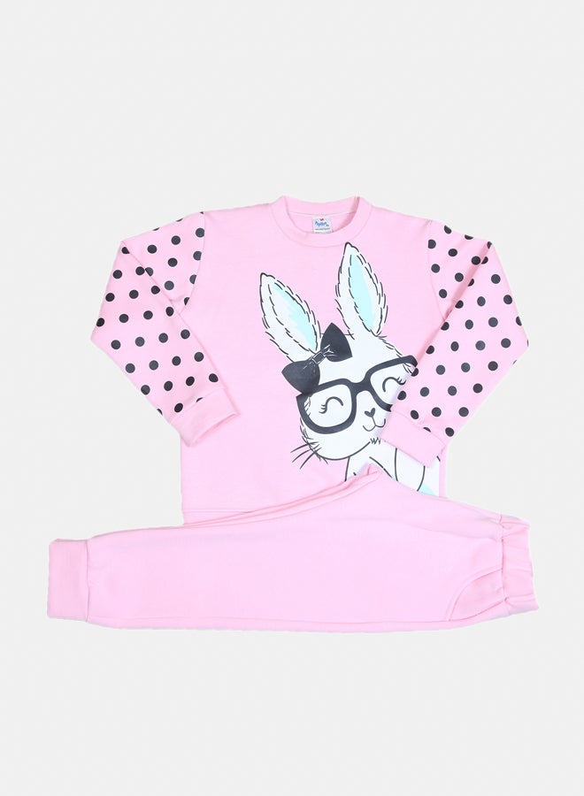 Papillon Girls' pajamas, two pieces, sweatshirt + pants